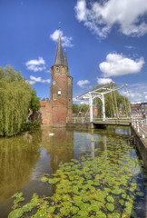 Fototapeta na wymiar Oostpoort in Delft, Holland