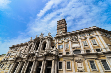Fototapeta premium The Front of Santa Maria Maggiore. Rome