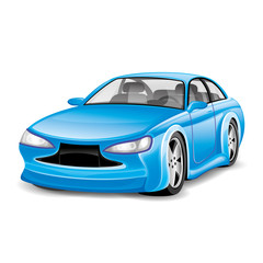 Fototapeta premium Blue car.