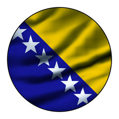 Flag in a round circle - Bosnia & Herzegovina