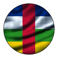 Obraz premium Flag in a round circle - Central African Republic