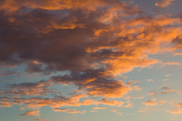 Naklejka na ściany i meble sunset, clouds