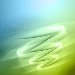 Green and blue abstract background