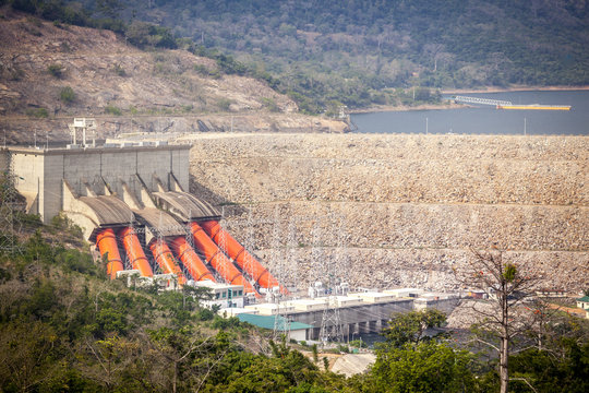 Akosombo Hydroelectric Power Station on the Volta River in Ghana