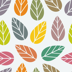 Obraz premium Seamless leaf texture