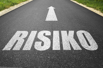 Straße mit dem Wort 