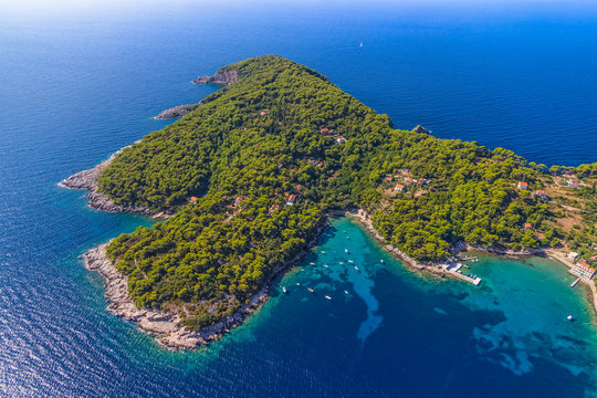 Island Kolocep at Elaphites near Dubrovnik