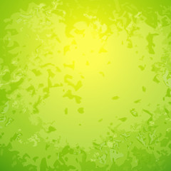 Abstract green background with bright center