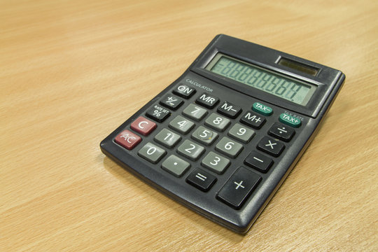 calculator on office table