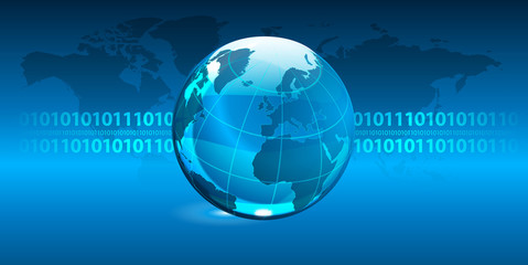 mondo connessione, dati, rete, internet © xyz+