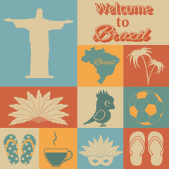 Brazil icons.