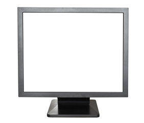 black display with cut out screen isolated