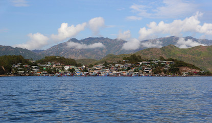 Small seaport on the coast of Vietnam