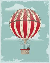  Vintage retro hot air balloon - vector design © rtguest