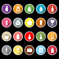 Design package icons with long shadow