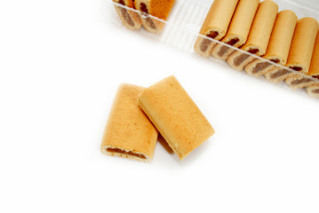 Fig Dessert Cookies with a Package in the Background