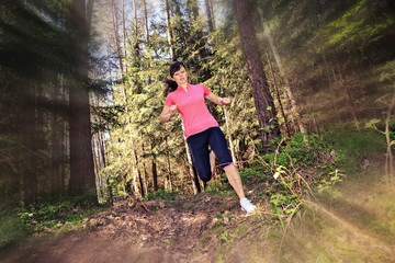 jogging woman