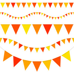 5 Seamless Festoons Yellow/Orange/Red