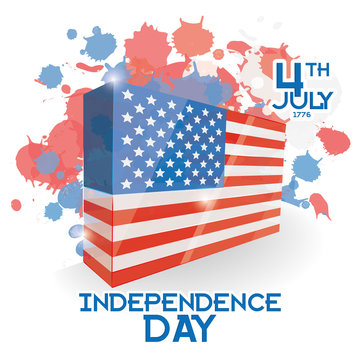 American Independence Day Background Template Editable