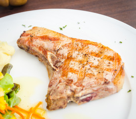Pork chops steak