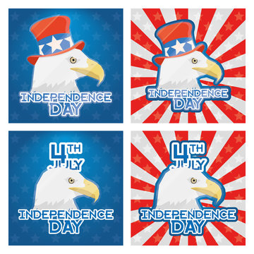 Vector American Independence Day Background