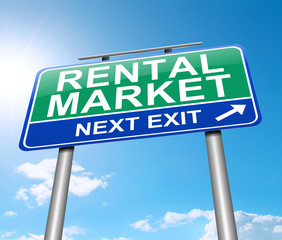 Rental market concept.