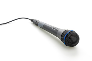 Microphone isolated on white