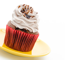 Cupcakes isolated on white background