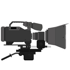 Studio Camera Icons Isolated On White Background