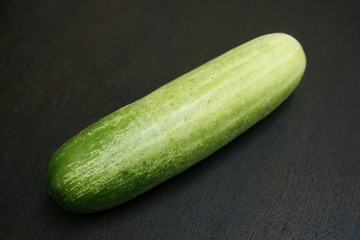 Cucumber isolated on black background