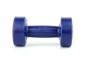 Dumbbells isolated white background