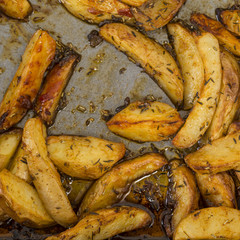 Kartoffelecken aus dem Ofen