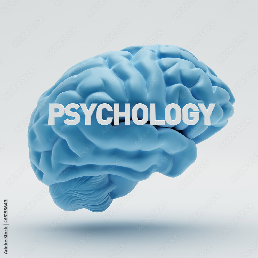 Wall mural psychology brain