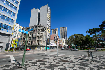 Downtown in Curitiba, Brazil