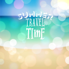 Summer holiday tropical beach background