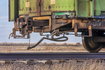 Fototapeta na wymiar end of train on a sidetrack