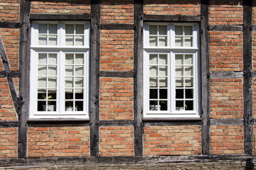 Fachwerk Hauswand in Münster