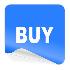 buy blue sticker icon