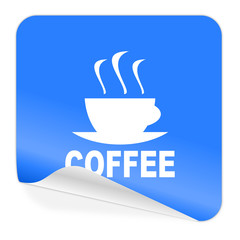 espresso blue sticker icon