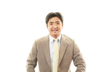 笑顔のビジネスマン