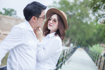 Fototapeta premium Young couple in love