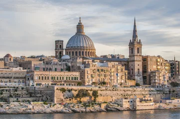 Deurstickers Valletta seafront skyline view, Malta © Anibal Trejo