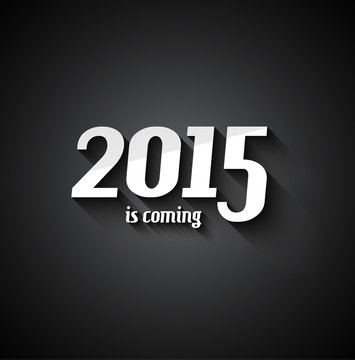 Modern Style 2015 New Year is coming background