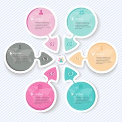 Elements for infographics, abstract arrows