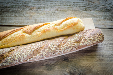 Wheat and Rye Baguettes