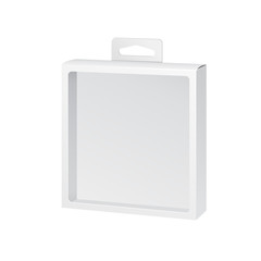 White Product Package Box With Window