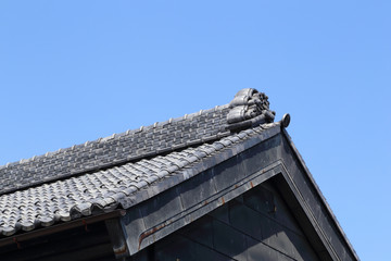 roof of traditionally japanese style