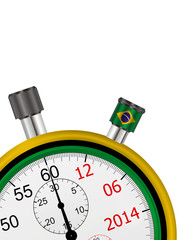 the countdown to the World Cup Brazil 2014
