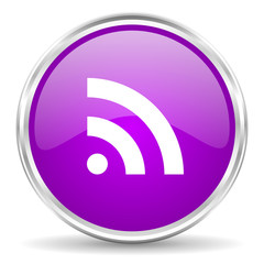 communication pink glossy icon