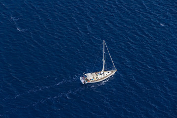 Naklejka premium Sailing on the Adriatic sea